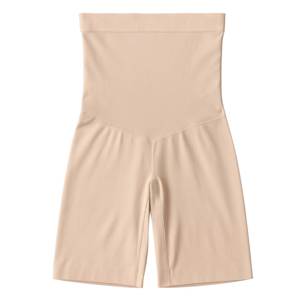 SPANX Seamless Power Sculpting Mid-Thigh Shorts — Nude — Size L